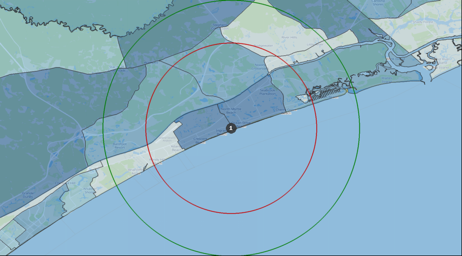 North Myrtle Beach, South Carolina - Projected Population Growth Rate